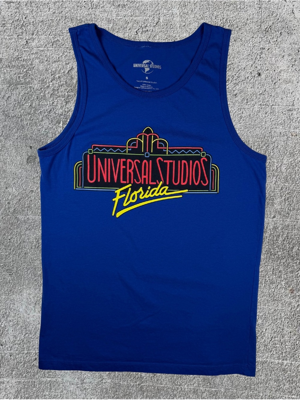 Universal Studios Florida Blue Tank Top Size Small